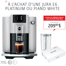 Jura E6 Platinum + Ensemble-cadeau Gratuit