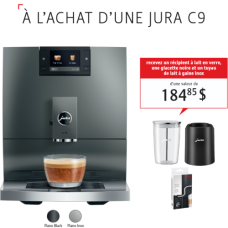 Jura C9 - Inox Piano + Ensemble-cadeau Gratuit