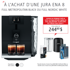 Jura Ena 8 Metropolitan Black + FREE Gift Kit